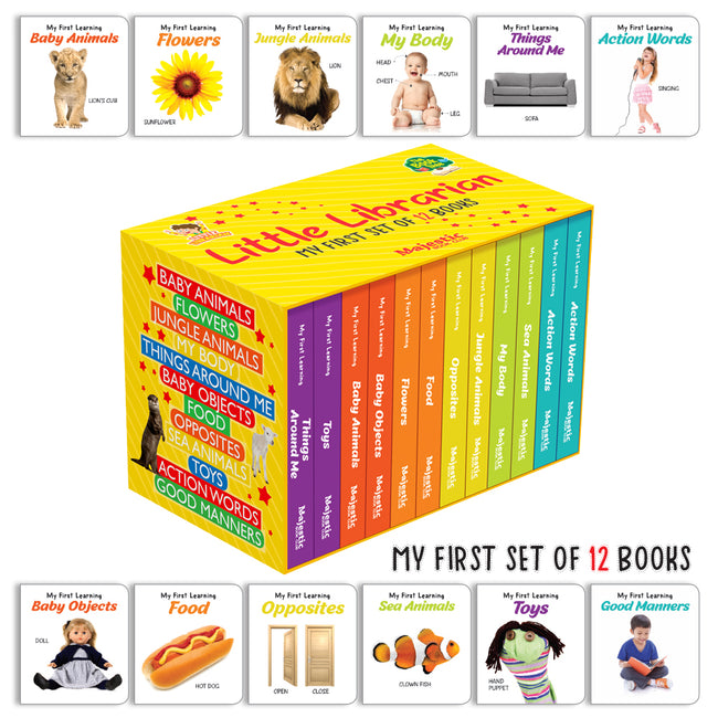 My First Learning Little Librarian- PART 2 (Set of 12 Board Books)