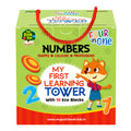 My First Learning Tower- Numbers, Shapes, Colours and Professions- Stacking Cubes for young learners